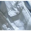 Bluzki damskie wiosna jesień kobieta z dłuższym rękawem Turn-Down Collar Dżinsowa koszula podwójna kieszeń kardigany swobodne najwyższej jakości 2023 Blusas