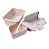 Dinnerware Sets Super Quality Wheat Straw Insulated Bag Lunch Box Charming For Kids Heated With Soup Bowl Cereal