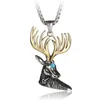 Pendentif Colliers Hommes et Femmes Classique Punk Creative Design Belle Noël Elk Wild Vêtements Casual Cadeau CollierPendentif