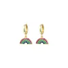 Dangle Earrings & Chandelier 2023 Summer Design Jewelry Cute Lovely Color Cz Paved Watermelon Drop Charm Earring Gold Silver1