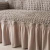 Fundas para sillas Funda de sofá elástica universal europea Toalla antideslizante todo incluido Combinación de tela completa Chaise gruesa