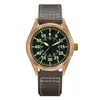 Montres-bracelets San Martin Bronze Militaire YN55 Rétro Hommes Montre Mécanique Automatique De Luxe Saphir Lumineux 20 Bar Étanche SN0030Q-2Wristw