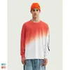 Heren t shirts 2023 herfst winterstijl Europees Amerikaans tide merk trend mode afdrukken hangende t-shirt met lange mouwen hiphop