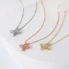 Подвесные ожерелья подвесные колье для женщин Полый крест -кросс -золото цветовой цепь мода 2023 Ювелирные изделия ежедневные подарок n205pendent elle22