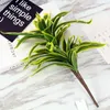 Decorative Flowers & Wreaths Forks Artificial Desktop Plants Tree Branch Green Plastic Bamboo Leaves Fake Flower Office Living Room Christma