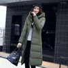 Women's Down Women Winter Bubble Coats Long Padded Clothes Solid Color Black Jacket Puffer Warm Thick Parkas