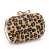 Evening Bags 2023 Women Diamonds Bow Handbag Leopard Print Day Clutch Bag For Wedding And Party 4 Color