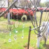 Figurine decorative Crystal Wind Star Star Moon Cioncant Sun Sun Perle colorate Calcole per le decorazioni fai -da -te per giardino interno all'aperto