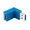Dock Station Hot USB Male to Female Left Angle 90 -graders Turn Adapter USB3.0 Elbow Adapter Plug