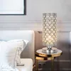 Lâmpadas de mesa Gold Silver Silver Crystal Bedside Art Deco Classic Vintage Retro Lamp for Living Room Luxuoso Estilo Europeu Loft Loft