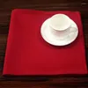 Table Napkin 10Pcs/Set Red Cotton Napkins 47x47cm Cloth Handkerchief El Wedding Party Decoration Dinner