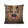 Oreiller Animal de compagnie berger allemand chien étui belle couverture pour canapé siège maison salon décoration taie d'oreiller