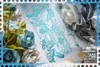 Gift Wrap Vintage Butterfly Dancing-02 Blue Shiny Washi PET Tape For Card Making DIY Scrapbooking Plan Decorative Sticker