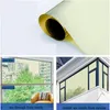 Pencere Çıkartmaları Hohofilm Goldsilver Film Aynalı Yansıtıcı Cam Folyo Evi Ev Etiketi Isı Düzeltici Yapıştırıcı UV PET