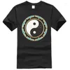 T-shirts pour hommes YIN YANG LOTUS SHIRT TOP SYMBOLE CHINOIS MÉDITATION ZEN BIEN-ÊTRE SPIRITUEL