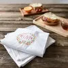 Tabell Servit MidoShark 6st/Set Napkins 45 70 cm Högkvalitativ broderad tehanddukar Bomull Köksduk för bröllop