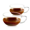 Tasses 250 ml tasse à café tasse simple verre de thé au lait avec poignée style deux pack