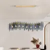 ペンダントランプダイニングルームの北欧ガラスシャンデリア照明モダンホームデコレーションハングランプラグジュアリーキッチンアイランドLEDフィクスチャ