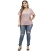 Blusas femininas plus size women v pesco