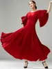 Desgaste do palco 2023 Lady Ballroom Dance Competition Dressos Women Waltz Dress Dress Tango Costume