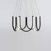 Pendant Lamps Simple Living Room Design Sense U-shaped Chandelier Nordic Personality Bedroom Restaurant Designer Model Lighting