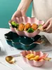 Plates Creative Cute Tree Shaped Plate For Nuts Breakfast Tray Candy Dish Fruit Bowl Creramic Pan Kitchen Home Supply