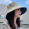 Berets Summer Fisherman's Hat Women's Face Covering Korean Version Sun Protection Ultraviolet Ray Shading Big Tide Fashion