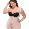 Dameshoeders buikbesturing Shapewear voor vrouwen kant naadloze fajas bodysuit ritsje open buste buste midden dij lichaam shaper short slimming