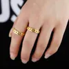 Cluster Rings Hip- Luxury Fashion Ring Delicate 925 Sterling Silver Gold Color Miami Cuban Link Chain Women Boy Charm Jewelrycluster Eloi22