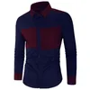 Men's Casual Shirts Shirt Slim Fit Button Down Long Sleeve Formal Dress Men Male Clothing CamisaMen's