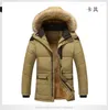 Hommes vers le bas belle marée mode chaud laine doublure homme veste et manteau M-4XL col en fourrure à capuche hommes hiver coupe-vent mâle Parkas Casaco