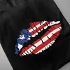 Magliette da uomo T-shirt a maniche corte American Lips Summer Tops Fashion Tees