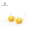 Bengelen kroonluchter Koreaanse stijl Daisy Flower oorbellen schattig hars zonnebloem voor vrouwen meisjes mooie sieraden trendy gholesalez drop del dhp0u