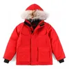 2023 Olekid Winter Down Jacket For Boys Real Raccoon päls tjock varm baby ytterkläder rock 2-12 år barn tonåring parka