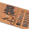 Kits de arte da unha 16 em 1 Cutter Professional Manicure Pedicure Sets com Bag Travel Clipper Tool Cutticle Scissors Utility Utility