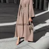 Abbigliamento etnico Aperto Abaya Dubai Turchia Islam Bangladesh Arabo Musulmano Imposta Hijab Preghiera Abito lungo per le donne Robe Longue Kimono Femme