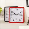 Horloges murales Décor de ménage Horloge Design moderne Pointeur numérique Suspendu Silencieux Chambre Muet Drop Livraison Maison Jardin Dhxhd