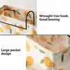 Storage Boxes Side Mesh Pocket Cotton Linen Daily Use Over Door Closet Bag For Living Room