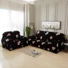 Stuhlhussen Retro Tight Wrap Floral bedruckte Schonbezüge Elastische dünne Sofa-Couch-Abdeckung