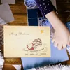 Presentförpackning kuvert jul kuvert parti kortsgreetingblessing holder retro wrapper box cutesupplies affärsmini semester favor