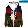 Heren Hoodies Black? Butler Men/Vrouwen Zipper 3D Print Fashion Sweatshirt Lange mouw herfst winterkapederkleding