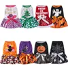 Dog Apparel Christmas Clothes Elk Printed Cat Dresses Halloween Princess Cartoon For Small Pet Costume