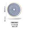 Plakalar yjbd el boyaması Japon disk yemeği batı sığır molaları kahvaltı yaratıcı ağ kırmızı sofra sosu evi