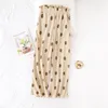 Dames slaapkleding Casual Wafle Summer Gebreide pure katoenen slaapbodem Vrouwen Spring Home broek gebreide brede beenbroek