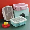 Ensembles de vaisselle école bureau boîte à lunch collation japonaise matière plastique isolation thermique Bento capacité de stockage