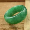 Кластерные кольца kyszdl натуральный зеленый каменный кольцо кольцо мода танцевальная хрустальная ювелирные украшения