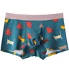 Unterhose Cartoon gedruckt Unterwäsche Herren Boxer Shorts Modal Cotton Nahtloses Mid-T-T-T-T-T-T-T-T-T-T-T-T-T-T-T-T-T-Mid-T-Tazipien Calzoncillos Bragas