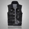 Men's Vests Fashion Denim Sleeveless Jacket Ripped Cotton Vest Casual Hip Hop StreetwearMen's