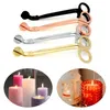 DHL Snuffer in acciaio inossidabile Candela stoppino Trimmer Oro rosa Candela Forbici Taglierina Candela Wick Trimmer Lampada a olio Trim forbice Cutter tt0124