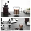 Wine Glasses Heat Resistant Transparent Double Wall Glass Coffee/Tea Cups And Mugs Travel With Handle Drinking S GRSA889